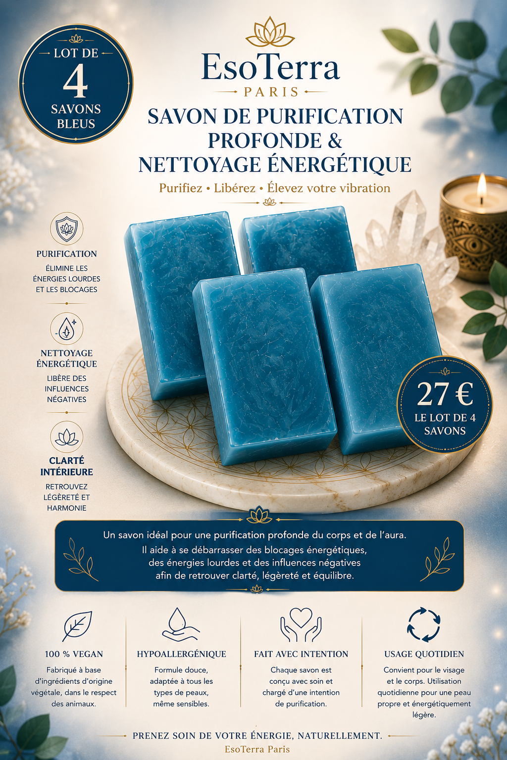Savons Énergétiques EsoTerra Paris