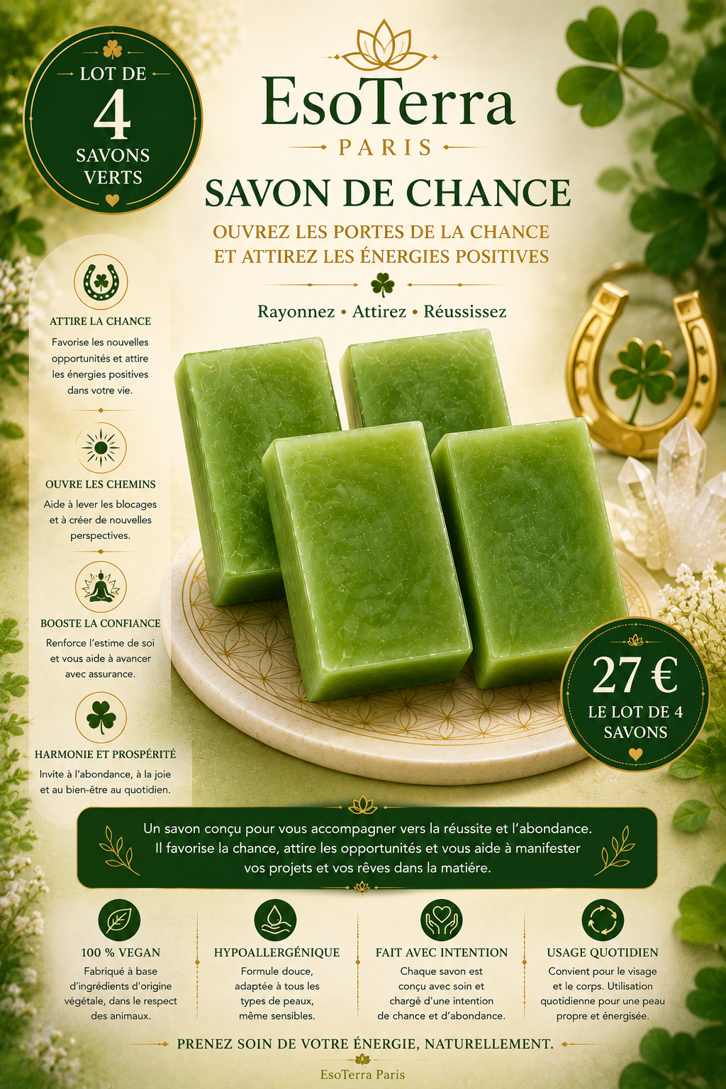 Savons Énergétiques EsoTerra Paris